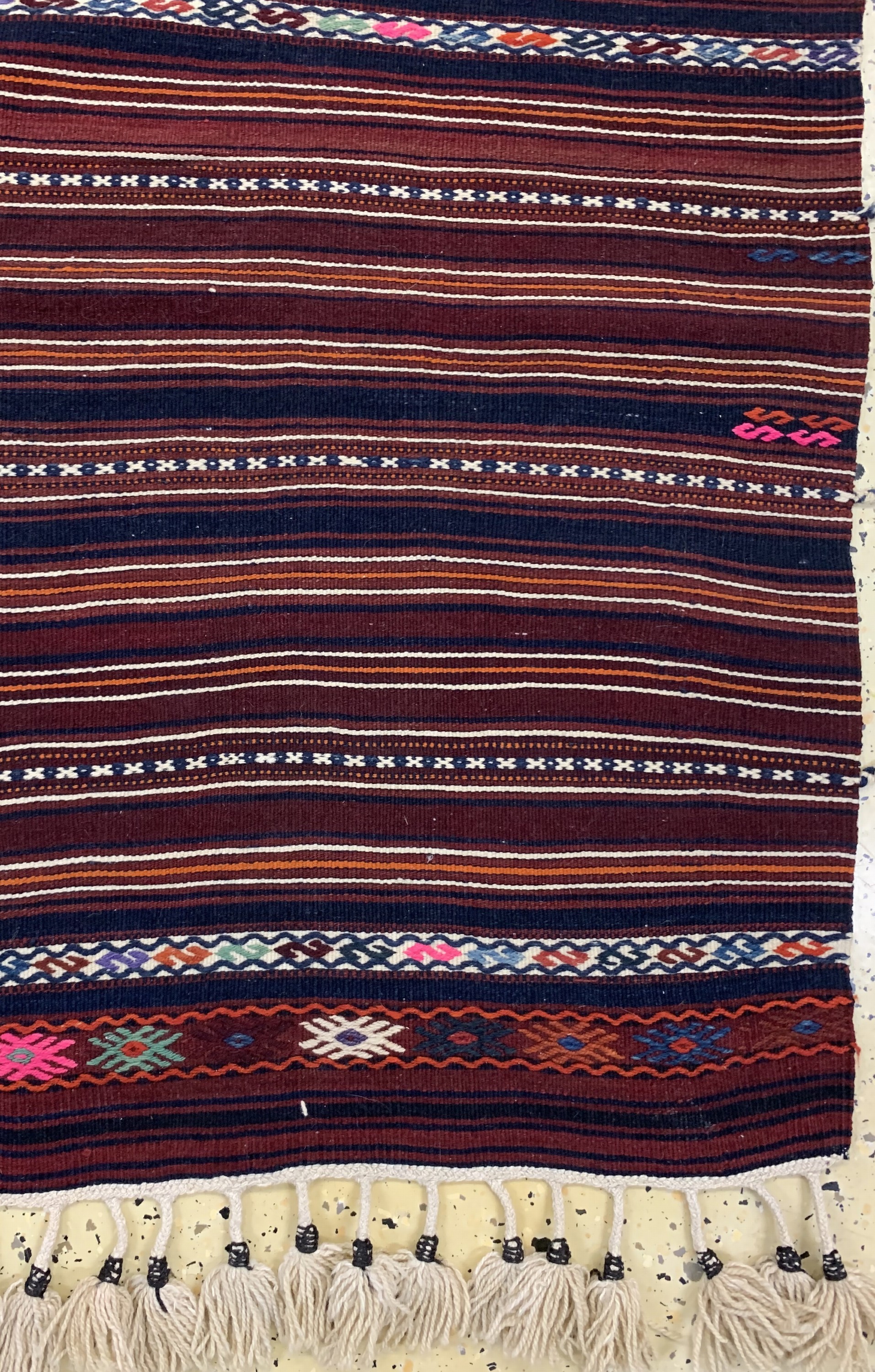 Detail a: Anatol Kelim, Türkei, ca. 60 Jahre, Wolle auf Wolle, ca. 210 x 132 cm, EHZ: 2