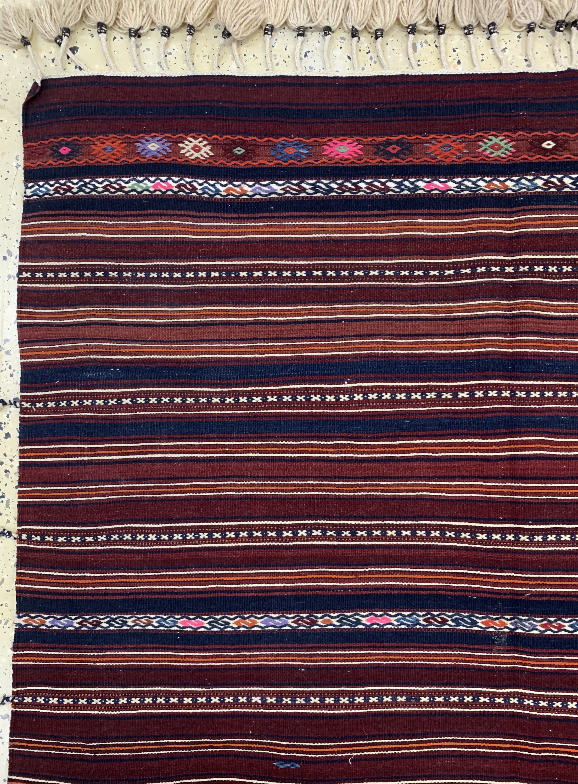 Detail b: Anatol Kelim, Türkei, ca. 60 Jahre, Wolle auf Wolle, ca. 210 x 132 cm, EHZ: 2