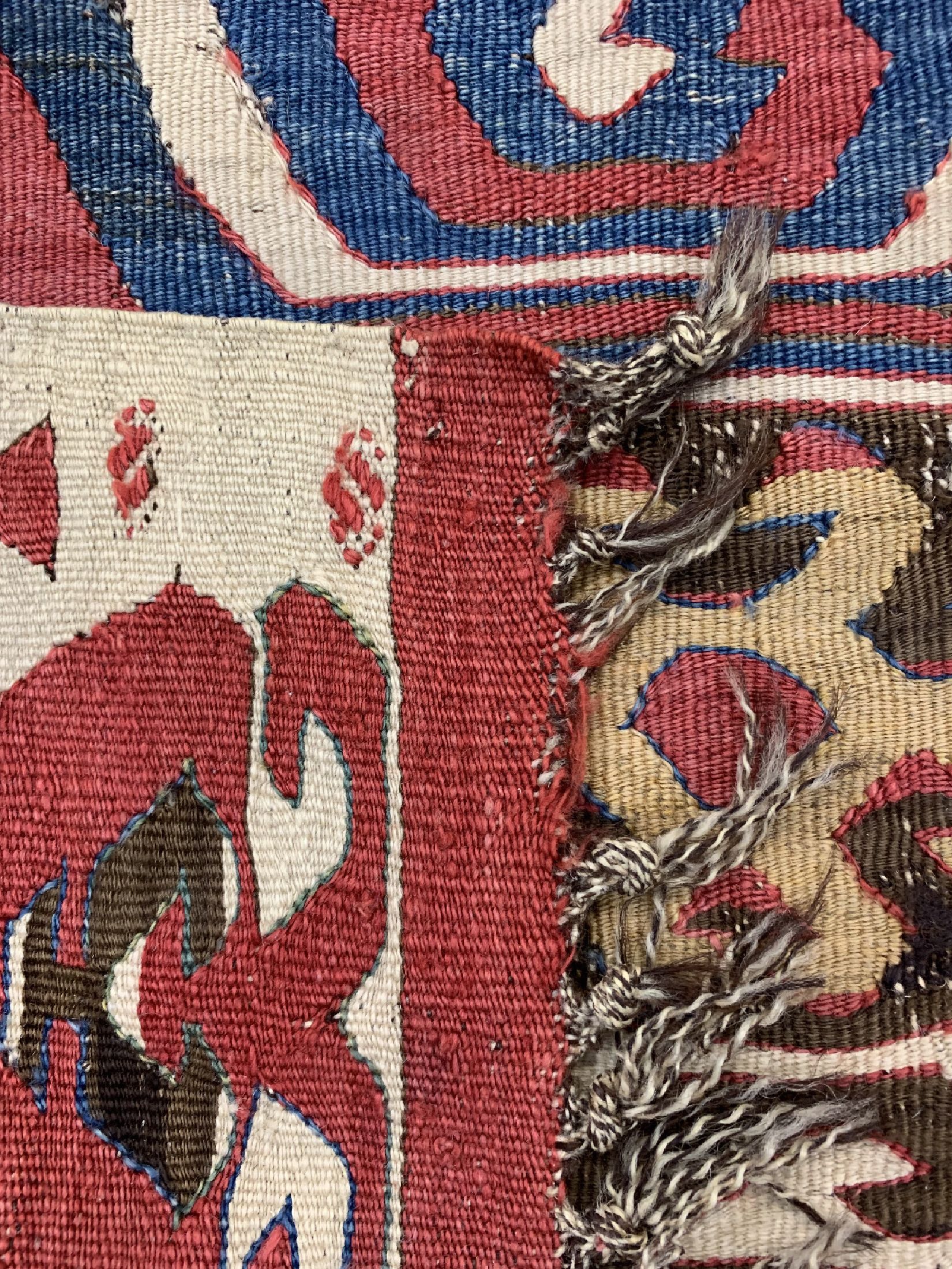 Detail f: Antiker Konya Kelim Fragment, Türkei, Anfang 19.Jhd, Wolle auf Wolle, ca. 220 x 92 cm, EHZ: 4