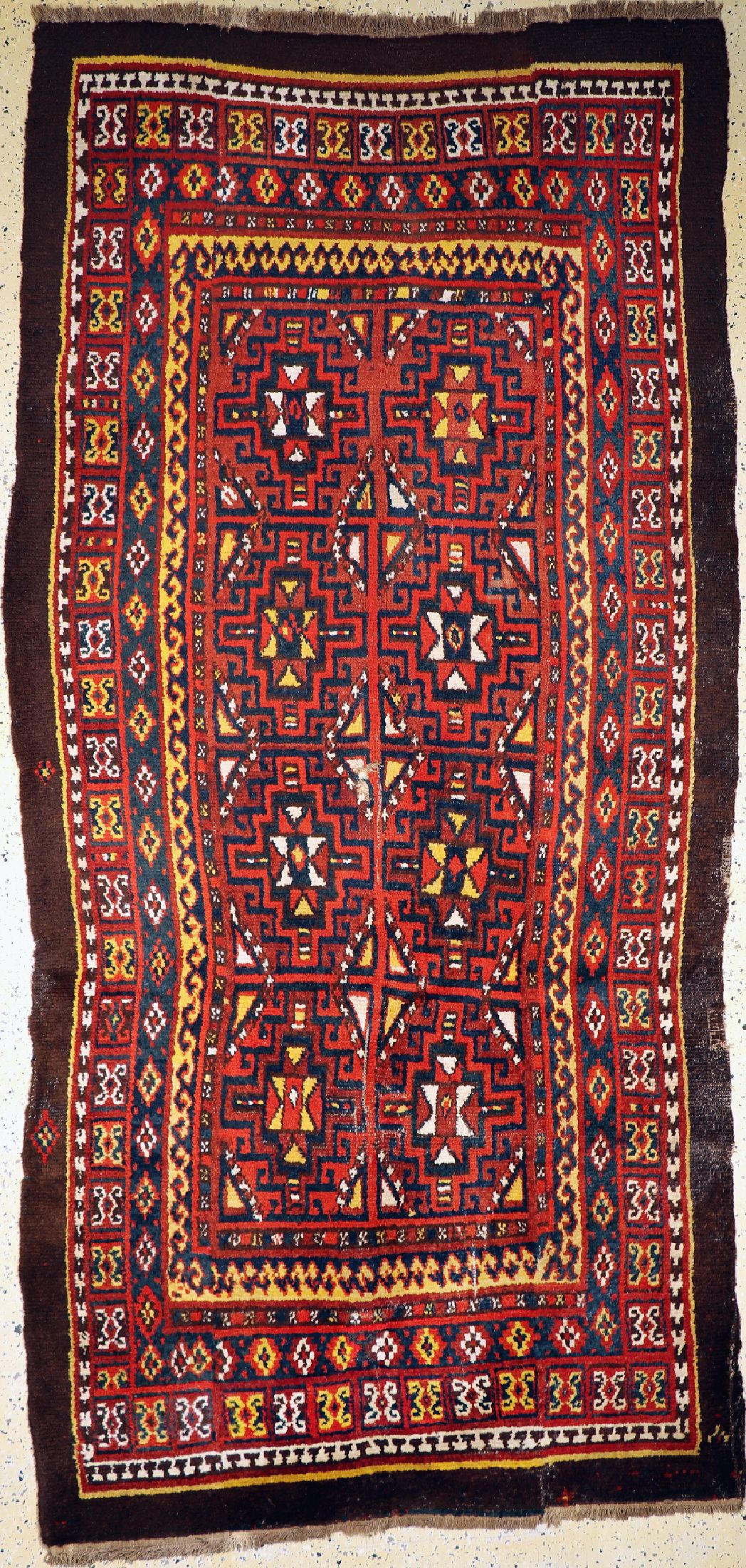Karakalpak antik(3 Bahnig), Uzbekistan, um 1900, Wolle auf Wolle, ca. 310 x 150 cm, EHZ: 4