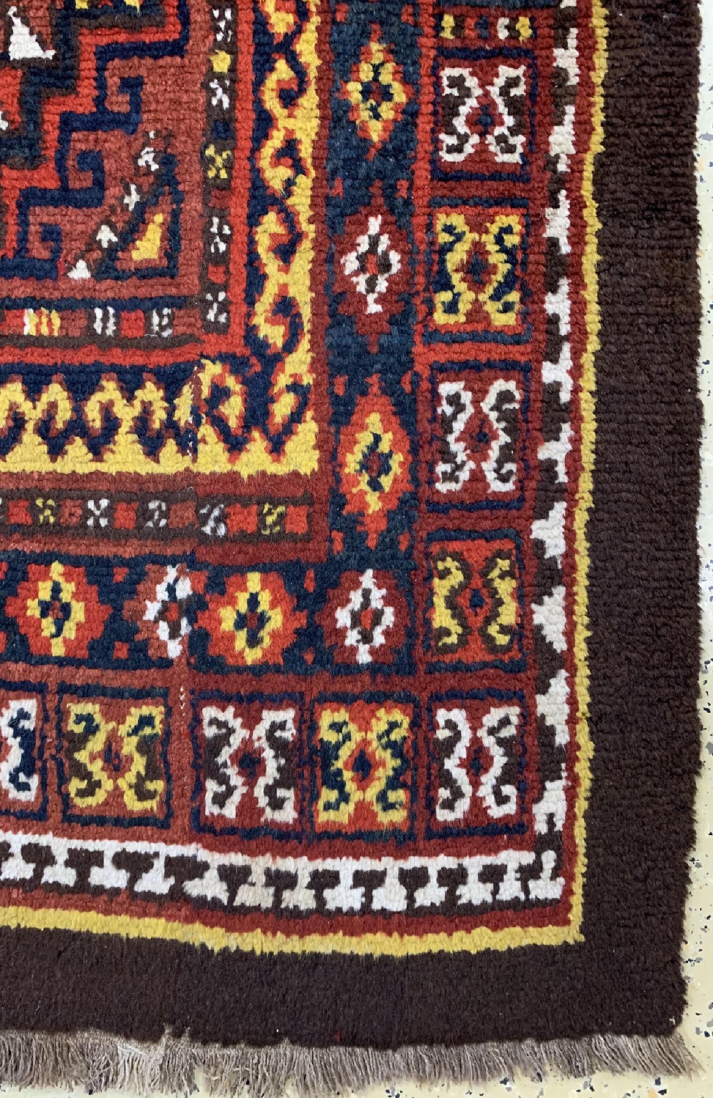 Detail a: Karakalpak antik(3 Bahnig), Uzbekistan, um 1900, Wolle auf Wolle, ca. 310 x 150 cm, EHZ: 4