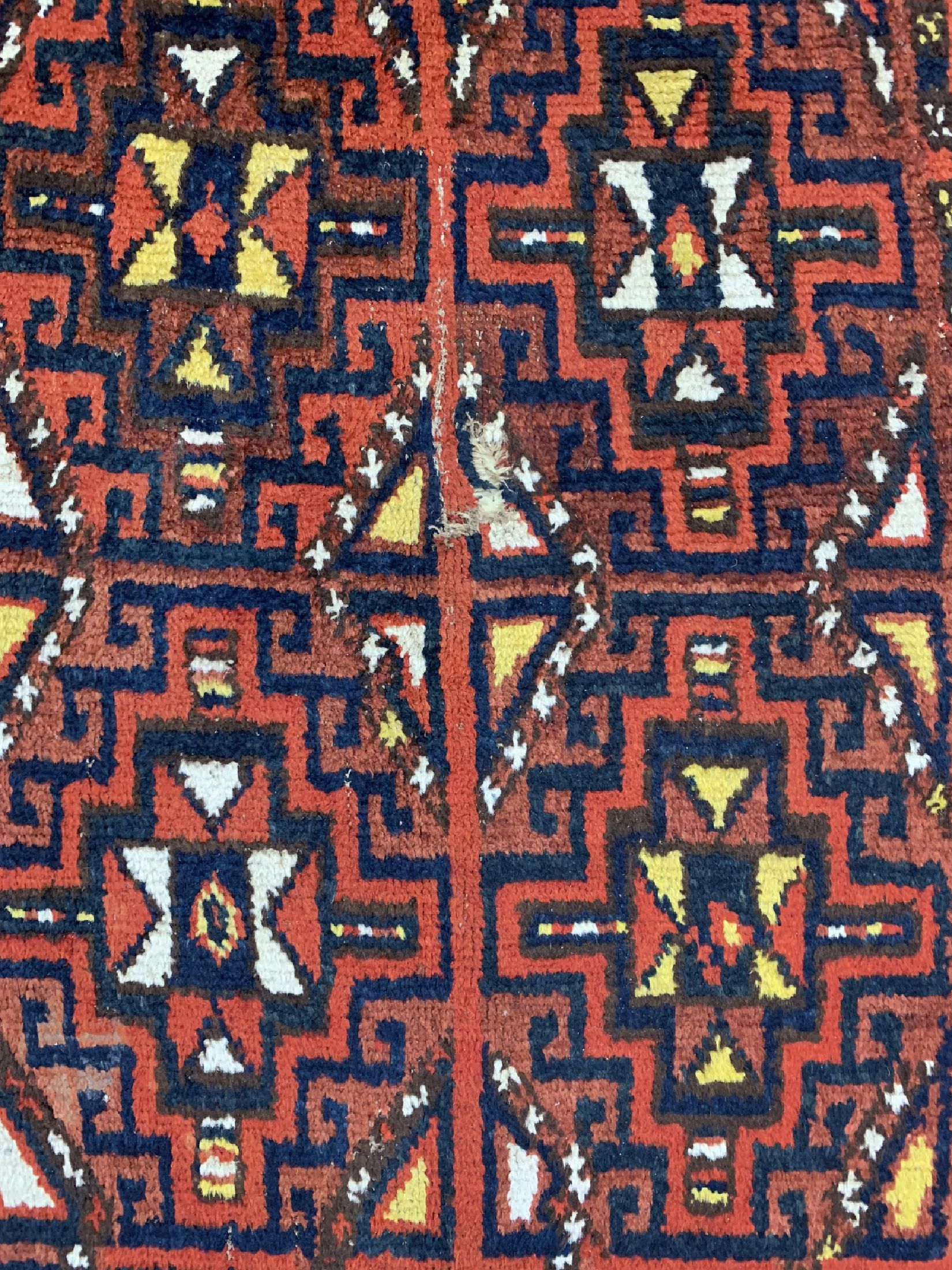 Detail c: Karakalpak antik(3 Bahnig), Uzbekistan, um 1900, Wolle auf Wolle, ca. 310 x 150 cm, EHZ: 4