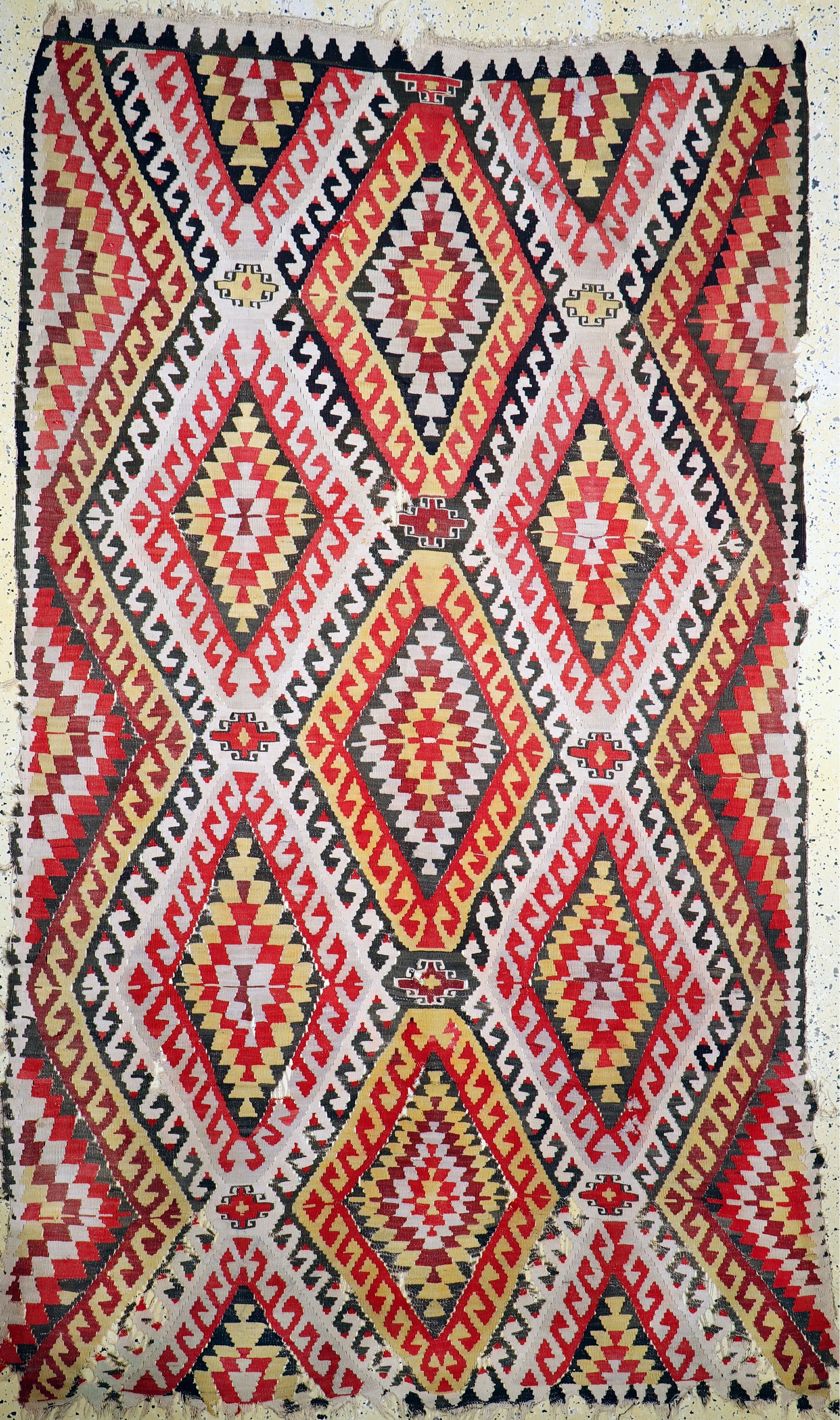 Anatol Kelim Fragment, Türkei, um 1900, Wolle auf Wolle, ca. 283 x 170 cm, EHZ: 4