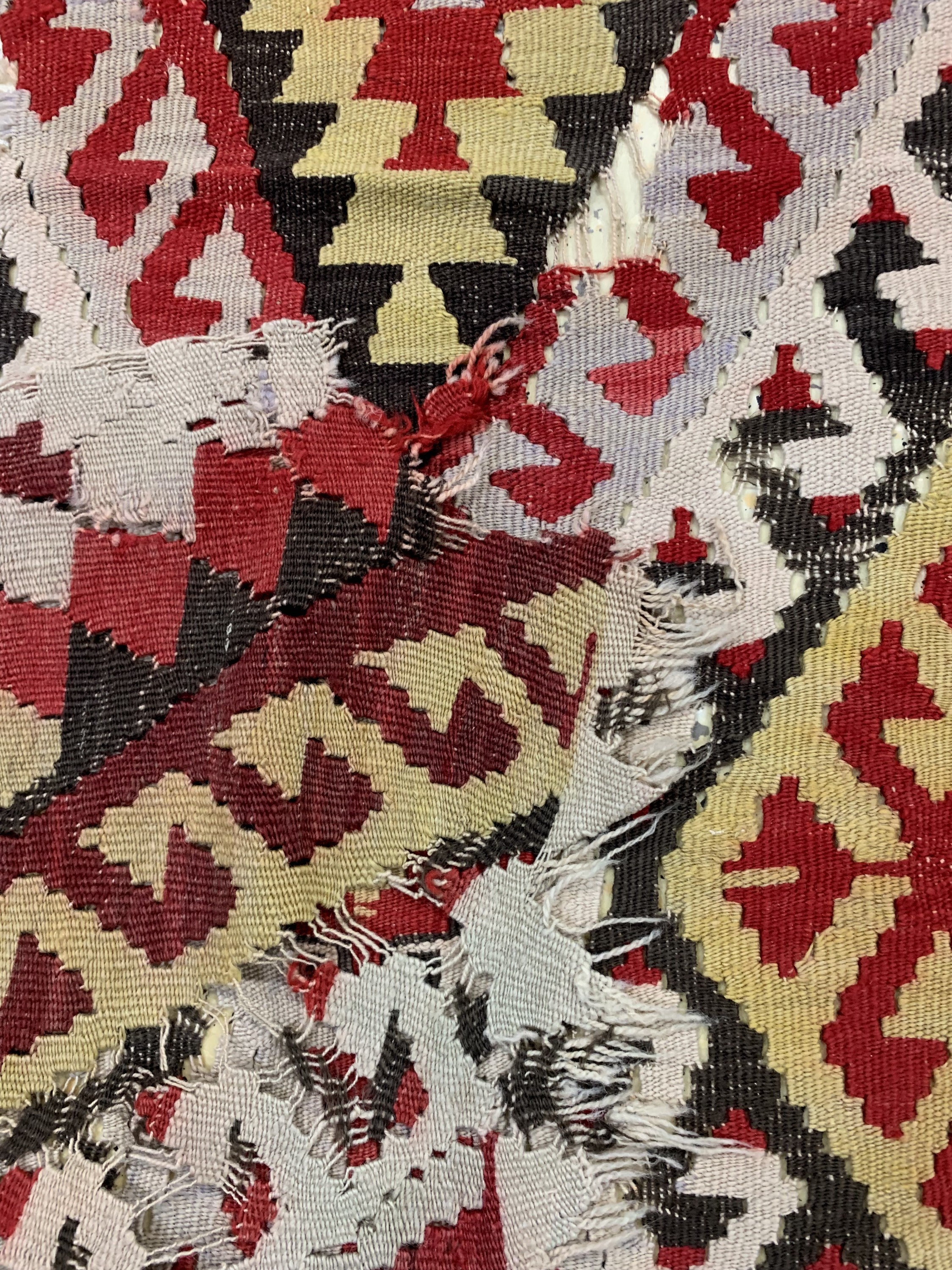 Detail e: Anatol Kelim Fragment, Türkei, um 1900, Wolle auf Wolle, ca. 283 x 170 cm, EHZ: 4