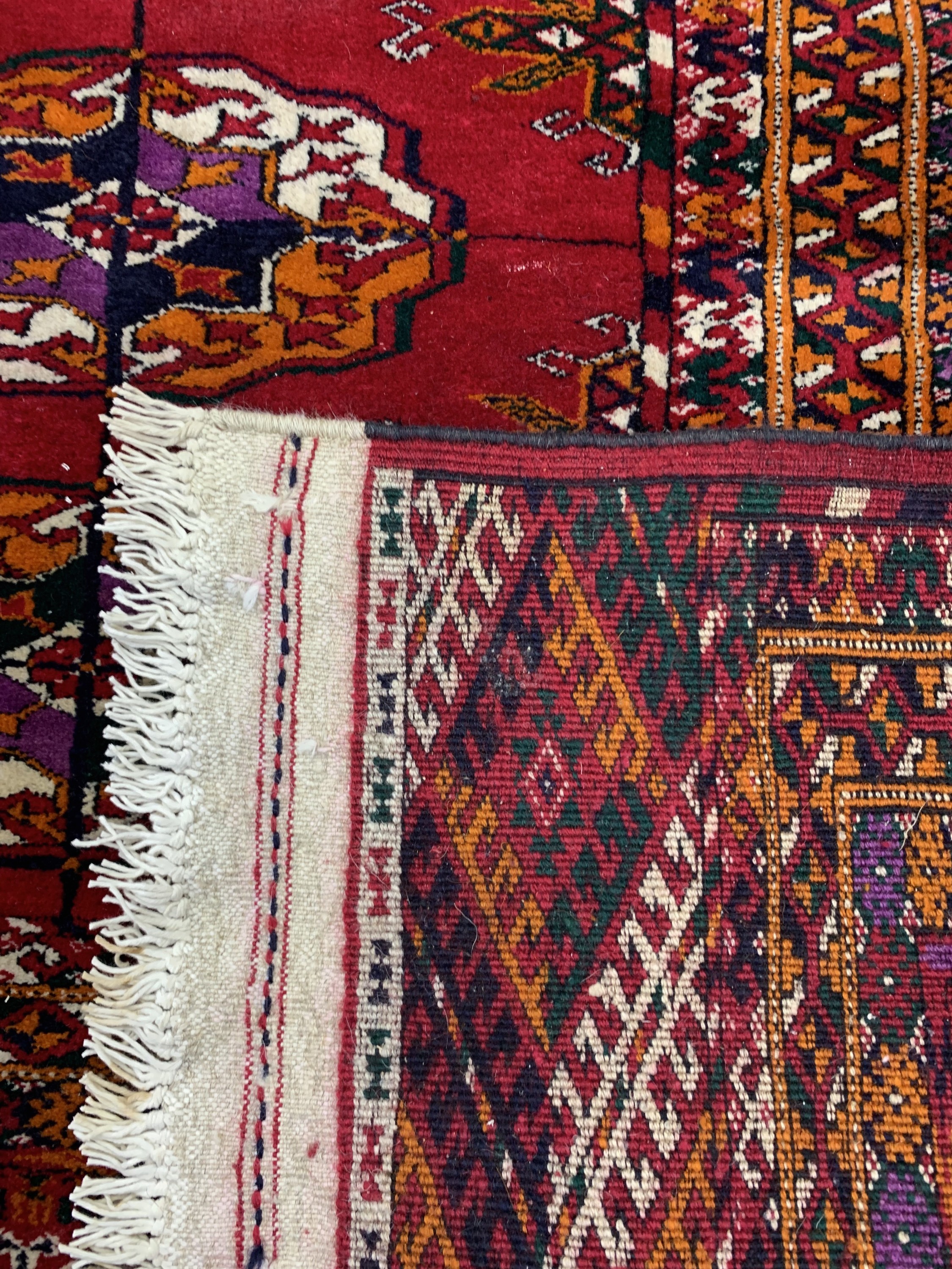 Detail g: Antiker Senneh Kelim Fragment, Persien, Anfang 19.Jhd, Wolle auf Wolle, ca. 225 x 206 cm, EHZ: 4