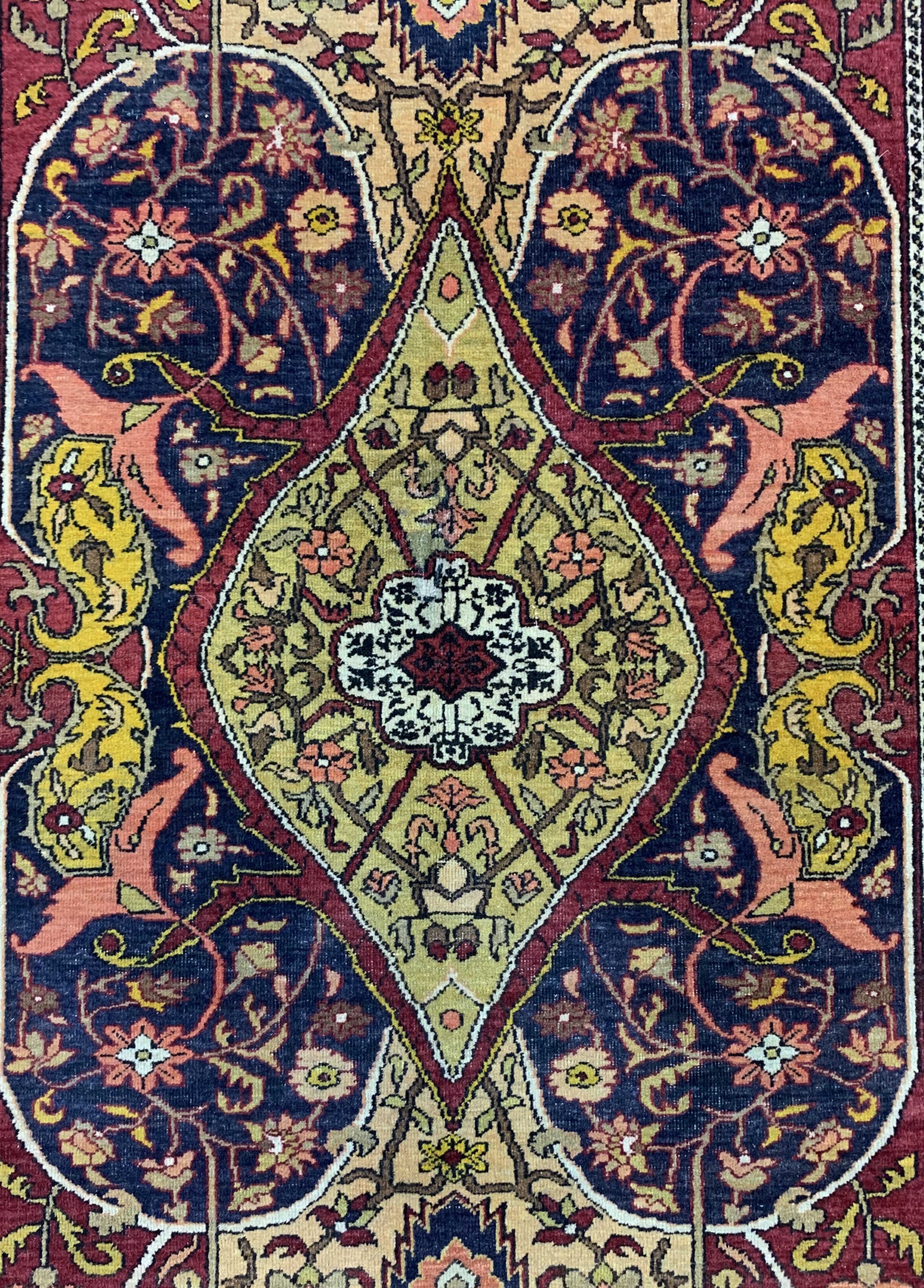 Detail b: Kayseri alt, Türkei, um 1950, Wolle auf Baumwolle, ca. 195 x 133 cm, EHZ: 3