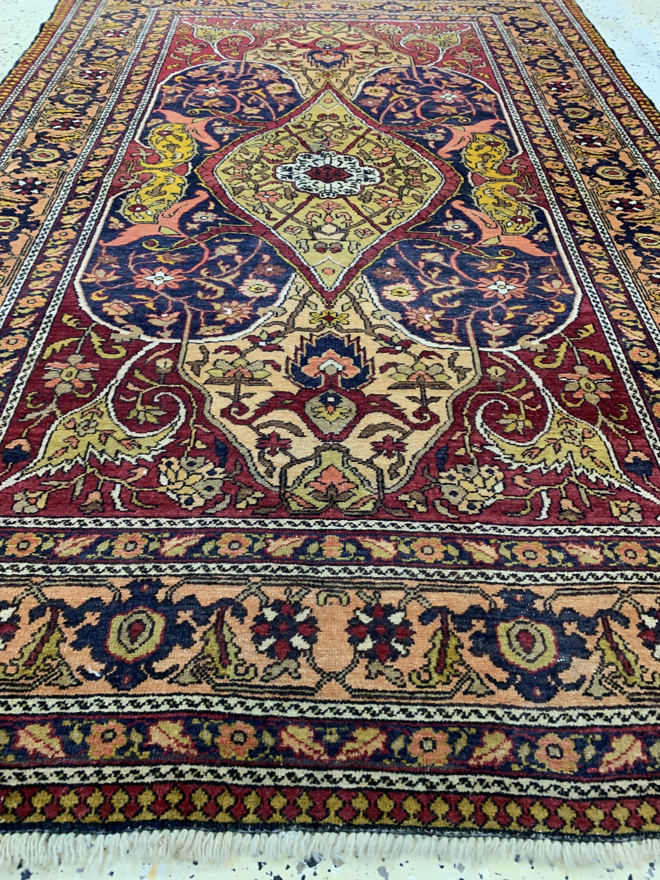 Detail d: Kayseri alt, Türkei, um 1950, Wolle auf Baumwolle, ca. 195 x 133 cm, EHZ: 3