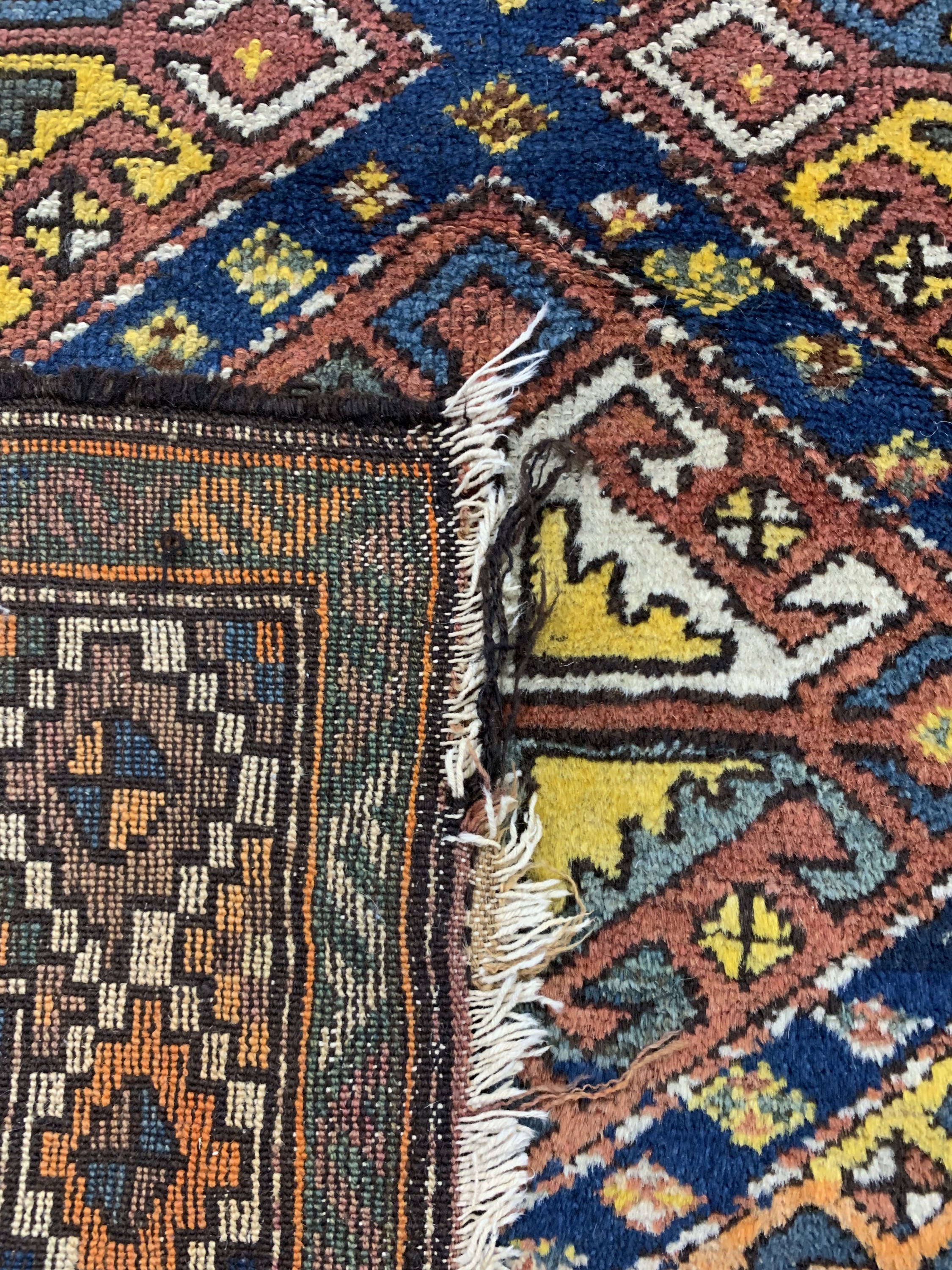 Detail d: Shahsawan antik, Persien, um 1900, Wolle auf Baumwolle, ca. 290 x 105 cm, EHZ: 4