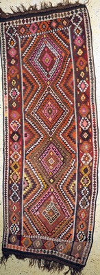 Image 26714528 - Kars Kilim old, Turkey, around 1950, wool on wool, approx. 320 x 120 cm, condition: 2. Rugs, Carpets & Flatweaves