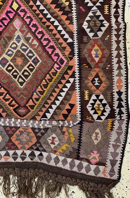 26714528a - Kars Kilim old, Turkey, around 1950, wool on wool, approx. 320 x 120 cm, condition: 2. Rugs, Carpets & Flatweaves
