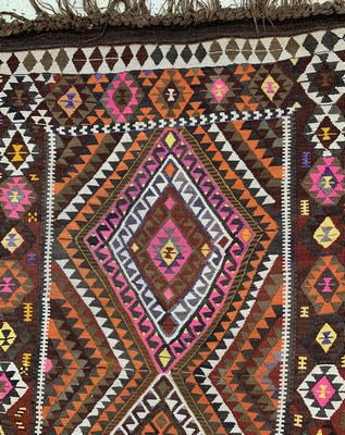 26714528b - Kars Kilim old, Turkey, around 1950, wool on wool, approx. 320 x 120 cm, condition: 2. Rugs, Carpets & Flatweaves