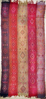 Image 26714529 - Anatol Cicim old(5 lanes), Turkey, around 1920/1930, wool on wool, approx. 414 x 192 cm,condition: 2-3. Rugs, Carpets & Flatweaves