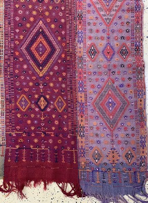 26714529a - Anatol Cicim old(5 lanes), Turkey, around 1920/1930, wool on wool, approx. 414 x 192 cm,condition: 2-3. Rugs, Carpets & Flatweaves
