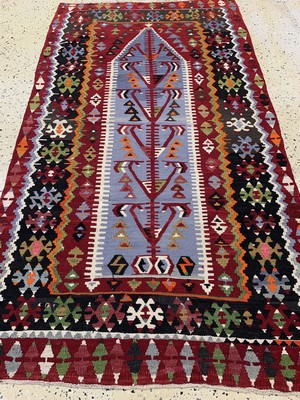 26714534c - Anatol Kilim, Turkey, approx. 60 years, wool on wool, approx. 183 x 100 cm, condition: 2. Rugs, Carpets & Flatweaves