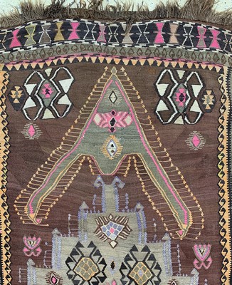 26714537c - Antique Kars Kilim, Turkey, around 1910/1920, wool on wool, approx. 417 x 155 cm, condition:2. Rugs, Carpets & Flatweaves