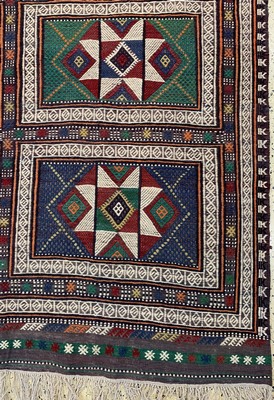 26714542a - Anatol Shaddah old, Turkey, around 1950, wool on wool, approx. 285 x 177 cm, condition: 2. Rugs, Carpets & Flatweaves
