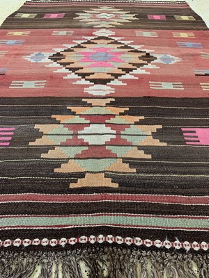 26714555d - Anatol Kilim old, Turkey, around 1930, wool on wool, approx. 222 x 156 cm, in need of cleaning, condition: 2. Rugs, Carpets & Flatweaves
