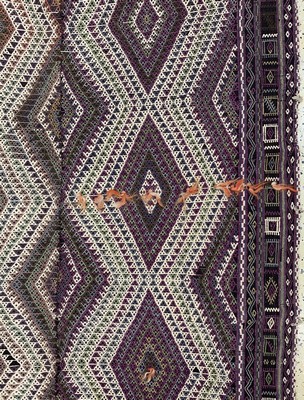 26714557b - Malatya Cicim(2 lanes), Turkey, around 1930, wool on wool, approx. 296 x 145 cm, condition: 2. Rugs, Carpets & Flatweaves
