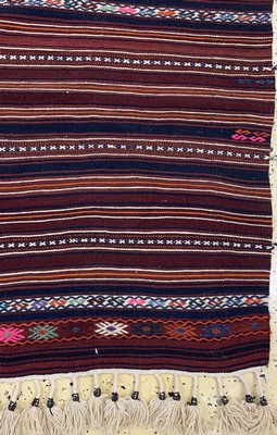 26714565a - Anatol Kilim, Turkey, approx. 60 years, wool on wool, approx. 210 x 132 cm, condition: 2. Rugs, Carpets & Flatweaves