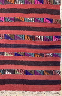 26714569a - Anatol Kilim old, Turkey, around 1950, wool on wool, approx. 130 x 143 cm, condition: 2. Rugs, Carpets & Flatweaves