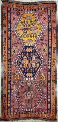 Image 26714573 - Anatol Kilim old, Turkey, around 1950, wool on wool, approx. 306 x 150 cm, condition: 2. Rugs, Carpets & Flatweaves