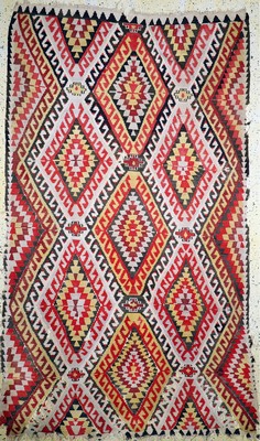 Image 26714577 - Anatol Kilim Fragment, Turkey, around 1900, wool on wool, approx. 283 x 170 cm, condition: 4. Rugs, Carpets & Flatweaves