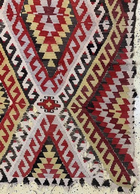 26714577a - Anatol Kilim Fragment, Turkey, around 1900, wool on wool, approx. 283 x 170 cm, condition: 4. Rugs, Carpets & Flatweaves
