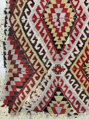 26714577b - Anatol Kilim Fragment, Turkey, around 1900, wool on wool, approx. 283 x 170 cm, condition: 4. Rugs, Carpets & Flatweaves