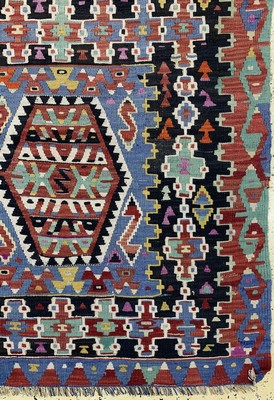 26714578a - Anatol Kilim old, Turkey, around 1940/1950, wool on wool, approx. 305 x 170 cm, condition: 2 (small repairs). Rugs, Carpets & Flatweaves