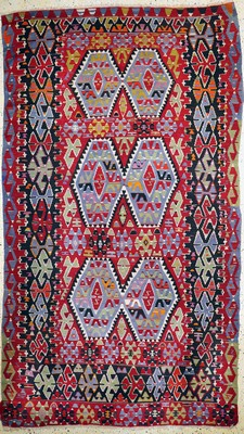 Image 26714579 - Anatol Kilim old, Turkey, around 1950, wool on wool, approx. 314 x 180 cm, condition: 2. Rugs, Carpets & Flatweaves