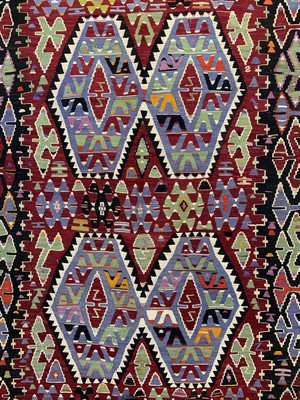 26714579b - Anatol Kilim old, Turkey, around 1950, wool on wool, approx. 314 x 180 cm, condition: 2. Rugs, Carpets & Flatweaves