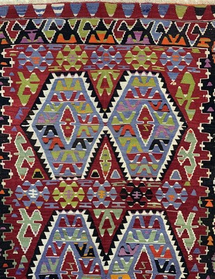26714579c - Anatol Kilim old, Turkey, around 1950, wool on wool, approx. 314 x 180 cm, condition: 2. Rugs, Carpets & Flatweaves