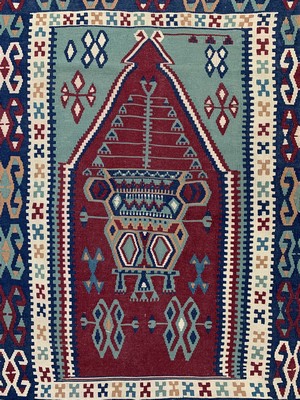 26714586a - 2 Lots Anatol Kilim, Turkey, approx. 50 years, wool on wool, approx. 158 x 105 cm, condition: 2. Rugs, Carpets & Flatweaves