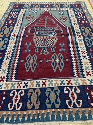 26714586b - 2 Lots Anatol Kilim, Turkey, approx. 50 years, wool on wool, approx. 158 x 105 cm, condition: 2. Rugs, Carpets & Flatweaves