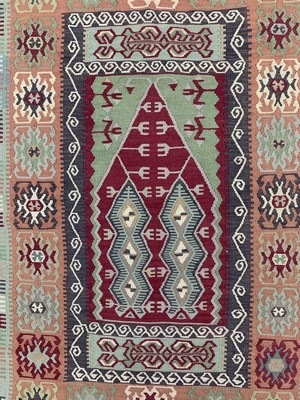 26714586d - 2 Lots Anatol Kilim, Turkey, approx. 50 years, wool on wool, approx. 158 x 105 cm, condition: 2. Rugs, Carpets & Flatweaves