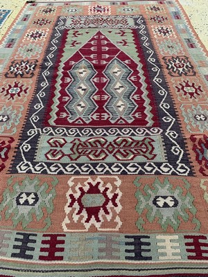 26714586e - 2 Lots Anatol Kilim, Turkey, approx. 50 years, wool on wool, approx. 158 x 105 cm, condition: 2. Rugs, Carpets & Flatweaves