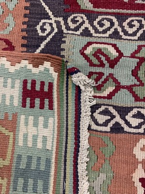 26714586f - 2 Lots Anatol Kilim, Turkey, approx. 50 years, wool on wool, approx. 158 x 105 cm, condition: 2. Rugs, Carpets & Flatweaves