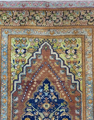26714589c - Karabagh old, Caucasus, around 1920/1930, woolon wool, approx. 222 x 145 cm, condition: 2 (oxidized). Rugs, Carpets & Flatweaves
