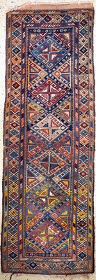 Image 26714590 - Shahsawan antique, Persia, around 1900, wool on cotton, approx. 290 x 105 cm, condition: 4.Rugs, Carpets & Flatweaves