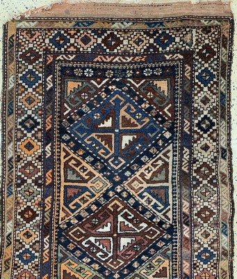 26714590a - Shahsawan antique, Persia, around 1900, wool on cotton, approx. 290 x 105 cm, condition: 4.Rugs, Carpets & Flatweaves