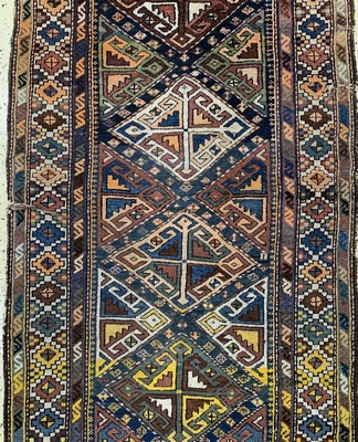 26714590b - Shahsawan antique, Persia, around 1900, wool on cotton, approx. 290 x 105 cm, condition: 4.Rugs, Carpets & Flatweaves