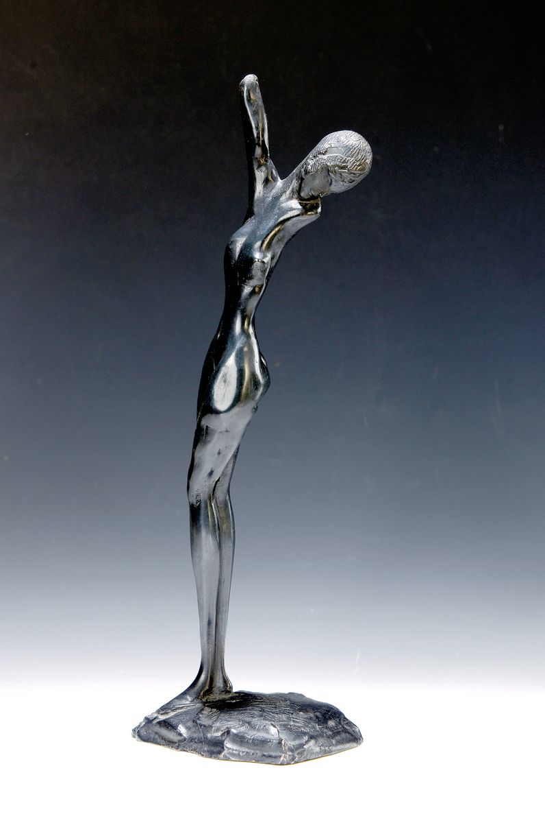 Ernst Fuchs, 1930-2015 Wien, Bronzeplastik, "Daphne", 1973, Ed. 980/3000, signiert, Euro Art Venturi Arte, H. 39,5 cm, erworben 1975 Euro ...