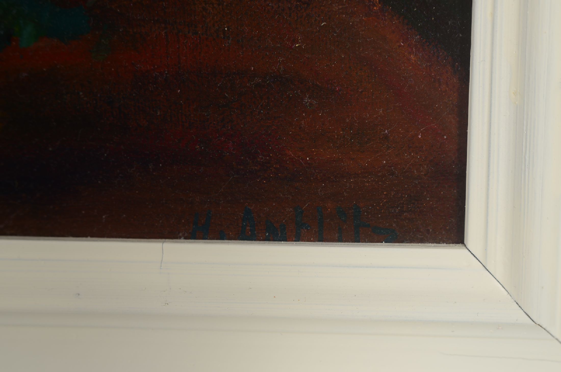 Detail a: Hans Antlitz, 1902 Offenbach-1978, Blumenstillleben mit Mohn und Rittersporn, rechts unten signiert, Öl/Lwd, 50x40 cm, Rahmen 62x52 cm