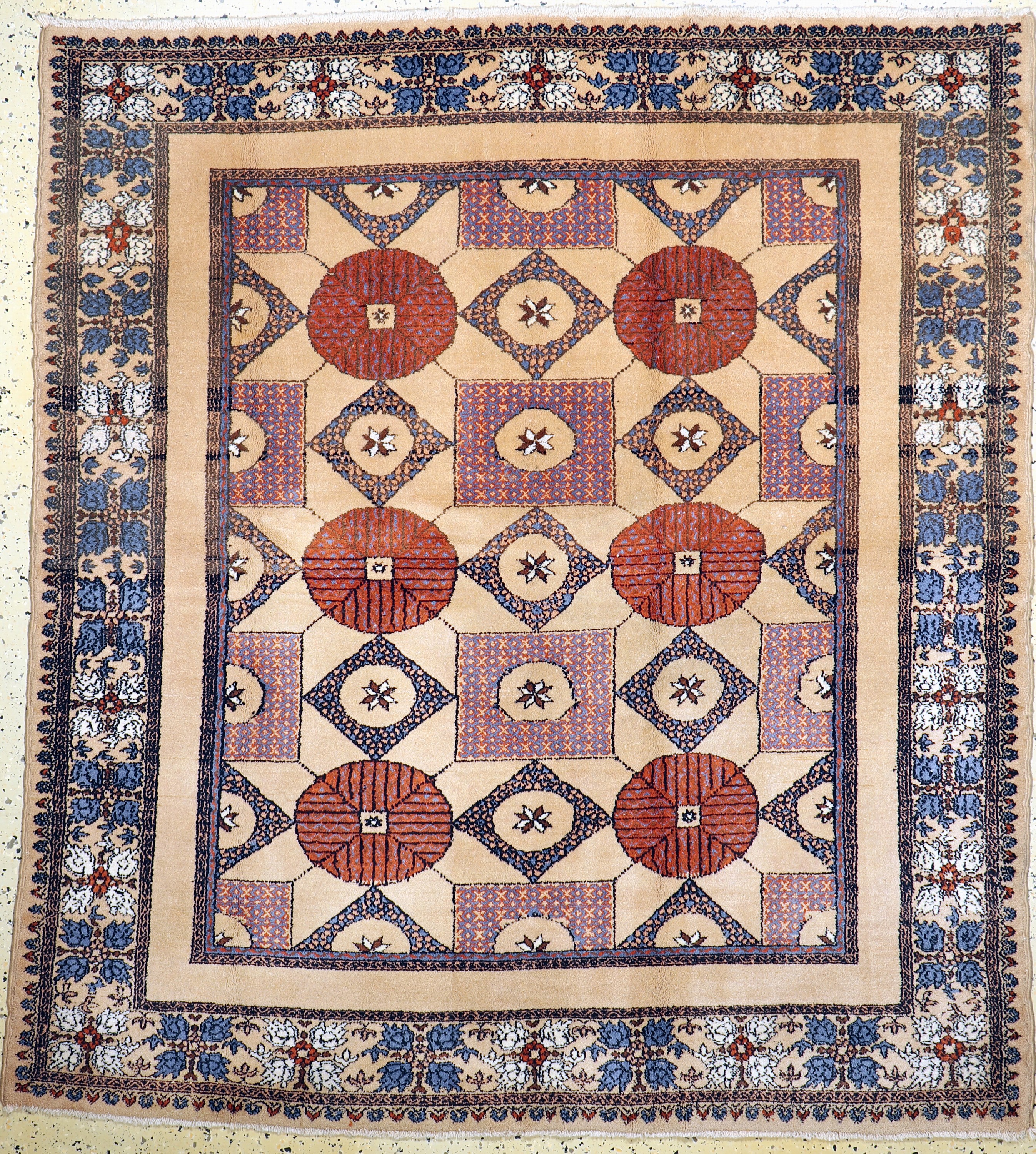 Birdjand, Persien, ca. 50 Jahre, Wolle auf Baumwolle, ca. 193 x 177 cm, EHZ: 2(Abrasch)
