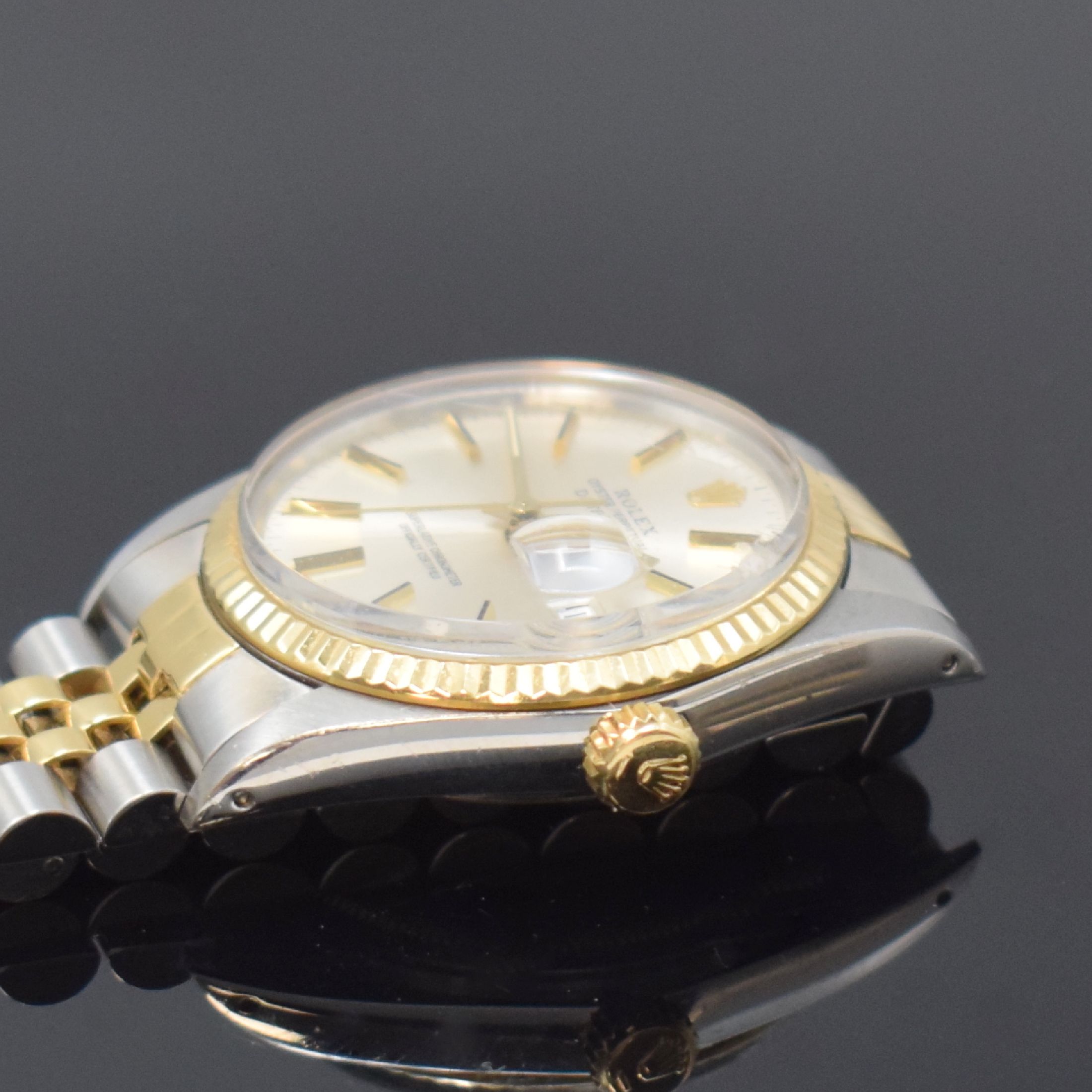 Detail g: ROLEX Datejust in Stahl/Gold mit original Box und Papier Referenz 16013, Schweiz lt. orig. Papier verk. 1983, Automatik, verschr. Oystergeh., ...