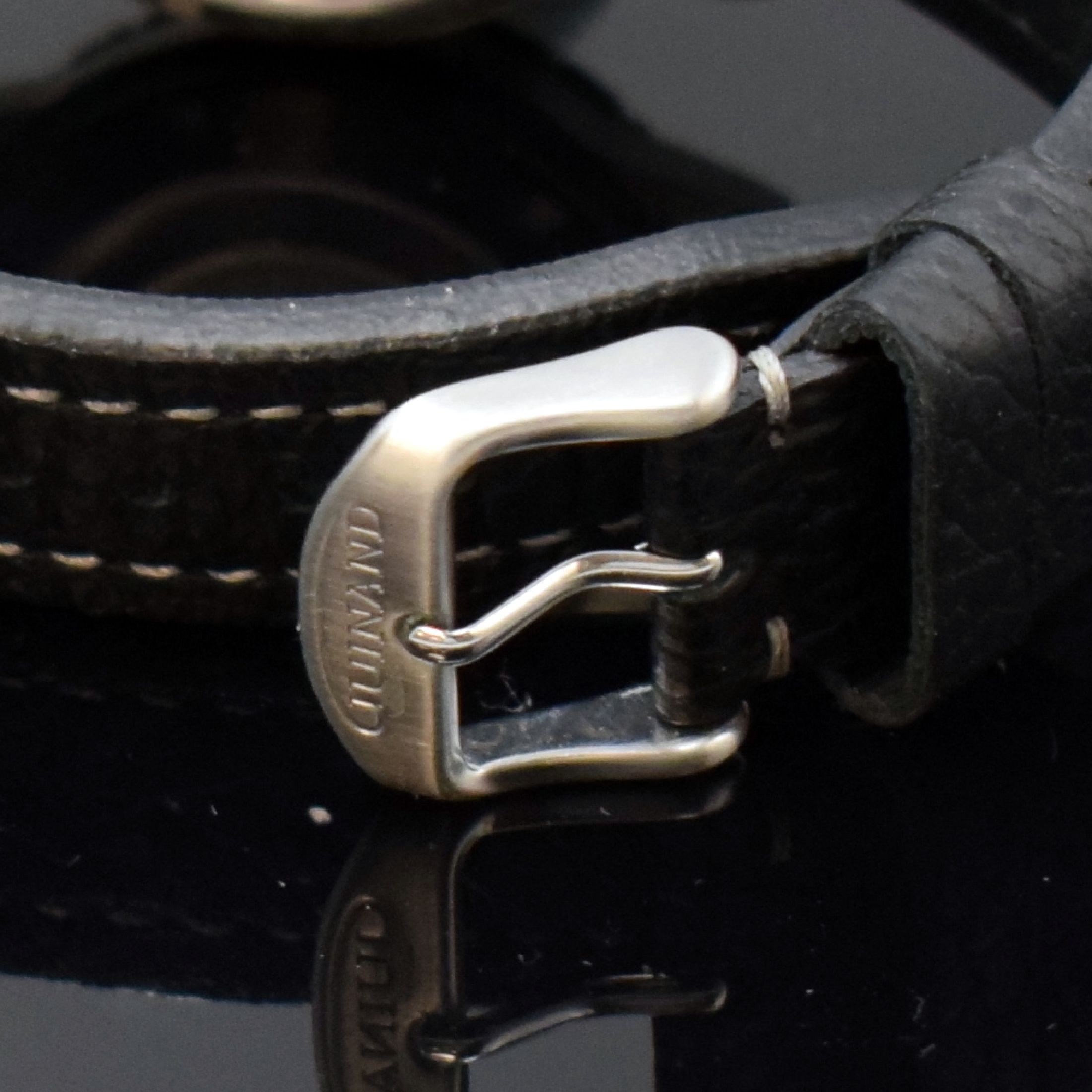 Detail g: GUINAND Jubiläums-Armbandchronograph in Stahl, Automatik, Schweiz/Deutschland um 2016, auf 106 Stk. limitiertes Sondermodell, orig. Lederband m. ...
