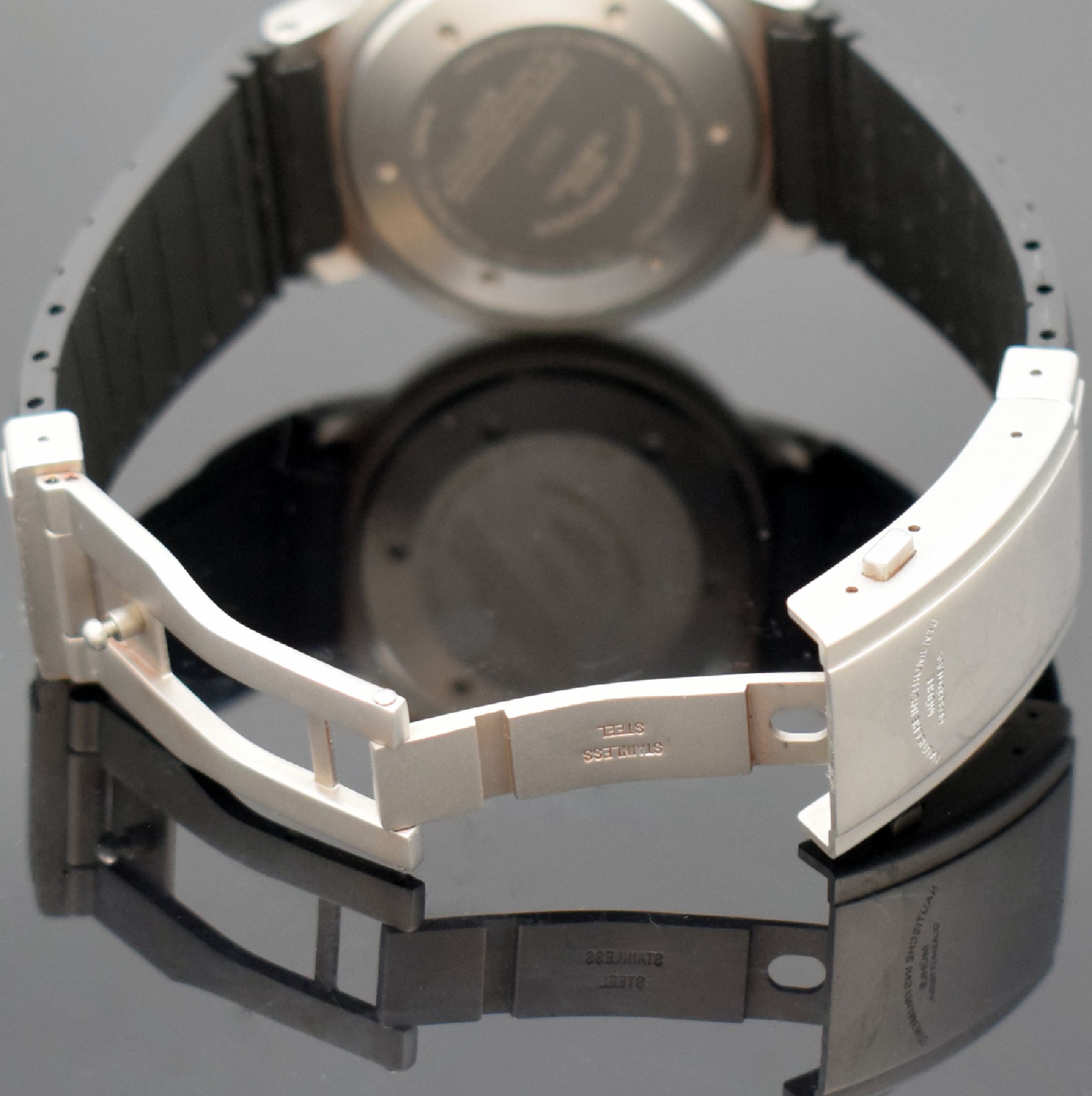 Detail f: MÜHLE GLASHÜTTE/SA. Nautische Instrumente Herrenarmbanduhr Modell S.A.R. Rescue-Timer Referenz M1-41-03, Deutschland um 2005, Automatik, verschr. ...