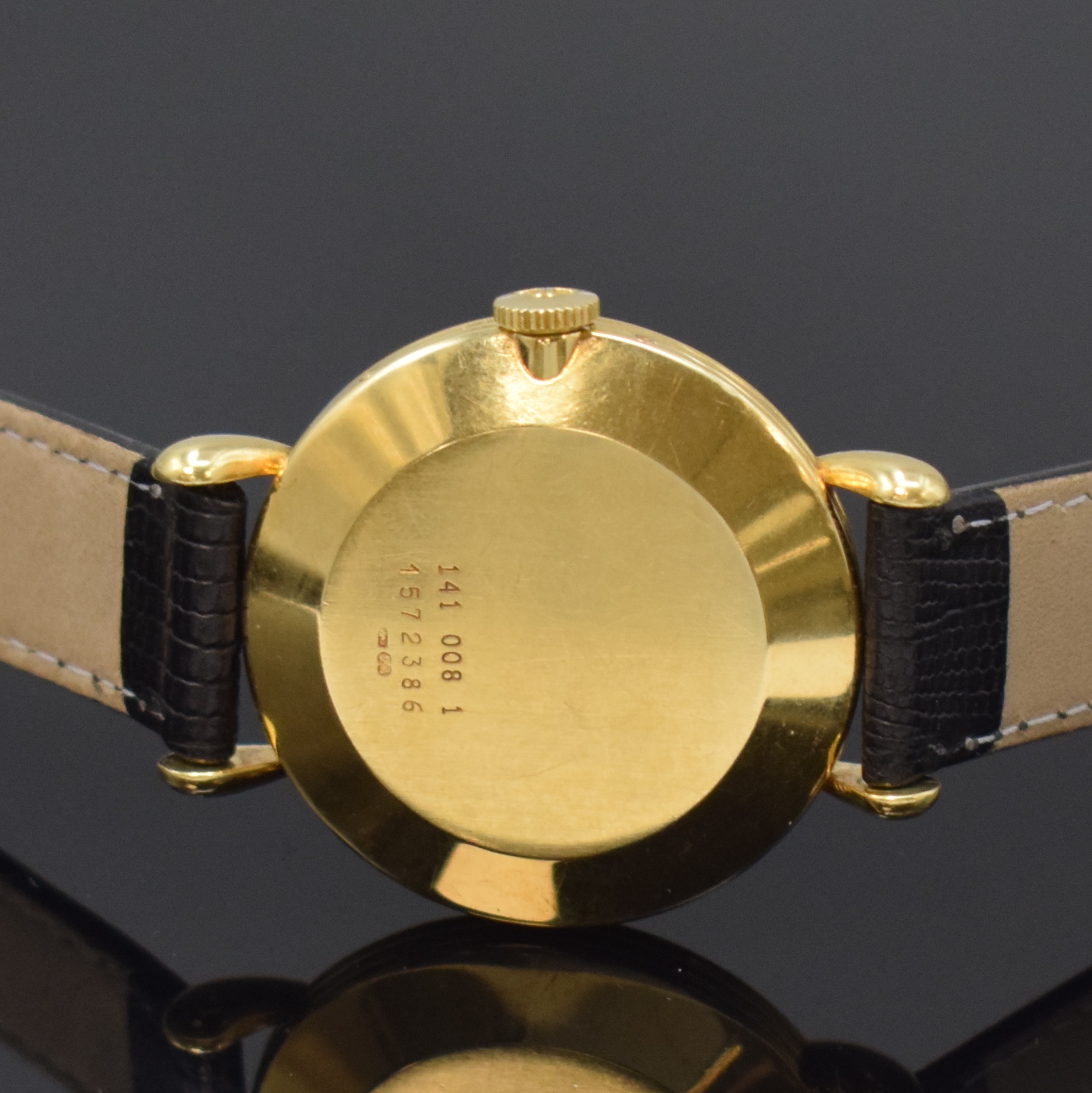 Detail c: Jaeger-LeCoultre Triple Calendar Herrenarmbanduhr mit Vollkalender in GG 750/000 Referenz 141.008.1, Schweiz um 1985, Handaufzug, gedr. Geh., ...