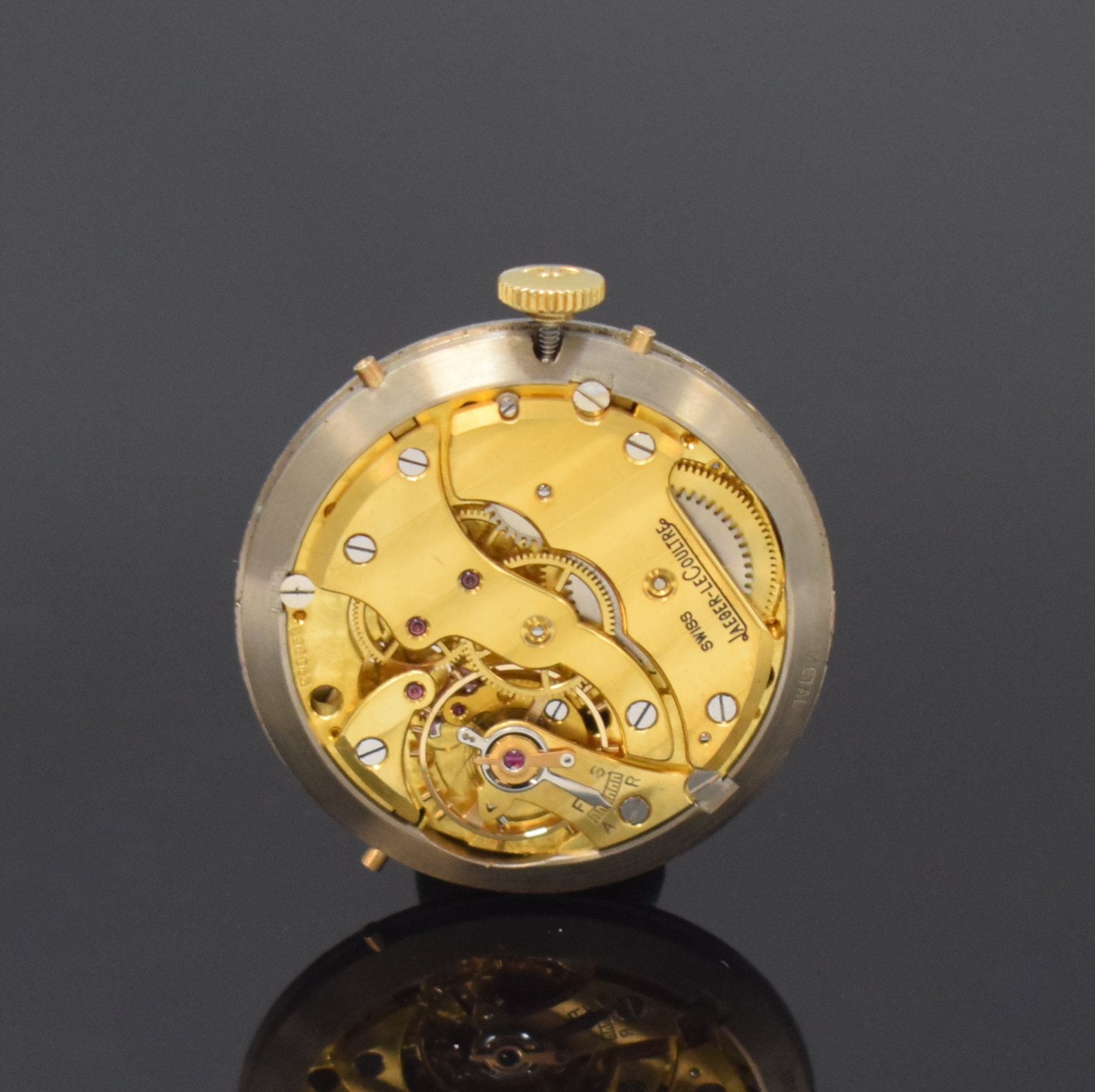 Detail d: Jaeger-LeCoultre Triple Calendar Herrenarmbanduhr mit Vollkalender in GG 750/000 Referenz 141.008.1, Schweiz um 1985, Handaufzug, gedr. Geh., ...