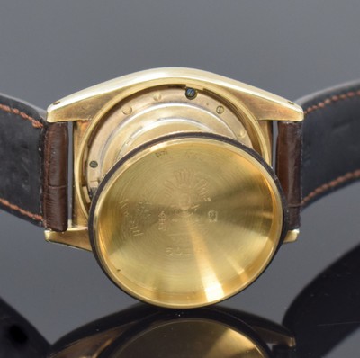 26715844h - ROLEX Oyster Perpetual Bubble Back Chronometer-Armbanduhr in GG 585/000 mit sehr seltenem original Zifferblatt Referenz 5015